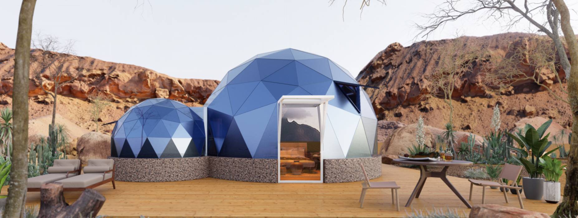 祥云县球形智能光伏玻璃星空房